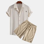 Ralph Lauren™ Jacquard Cuban Shirt & Textured Shorts