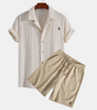 Ralph Lauren™ Jacquard Cuban Shirt & Textured Shorts