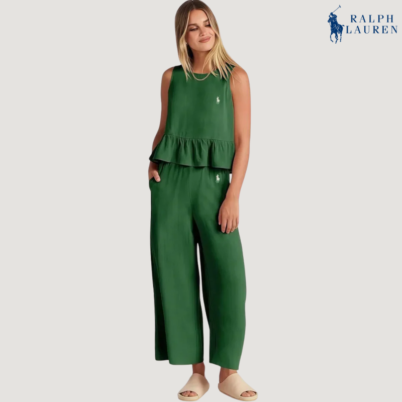 R. Ꮮаᴜгеn Ruffle Strap Two-Piece Set + Free Sun Hat – Buy 1, Get 2
