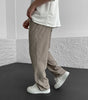 Ribbed Tube Leg Trousers
