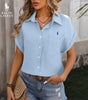R. Lauren Short Sleeve Shirt with Chest Pocket – Airy Cut