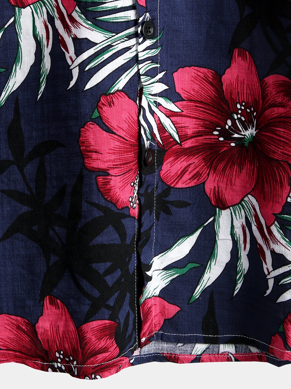 Men's Pure Cotton Hawaiian Print Holiday Shirt