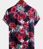 Men's Pure Cotton Hawaiian Print Holiday Shirt