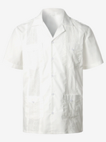Plain cotton jacquard weave shirt