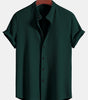 Muscle Fit Ribbed Stand Collar Shirt