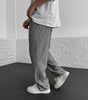 Ribbed Tube Leg Trousers