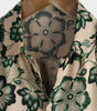 Men's Short Sleeve Hawaiian Shirt with Floral Print, Vintage Style, Breathable Holiday Style