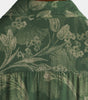 Short-sleeved Hawaiian shirt with breathable buttons for men in vintage green