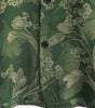 Short-sleeved Hawaiian shirt with breathable buttons for men in vintage green