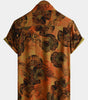 Men's Short Sleeve Retro Floral Print Hawaiian Shirt