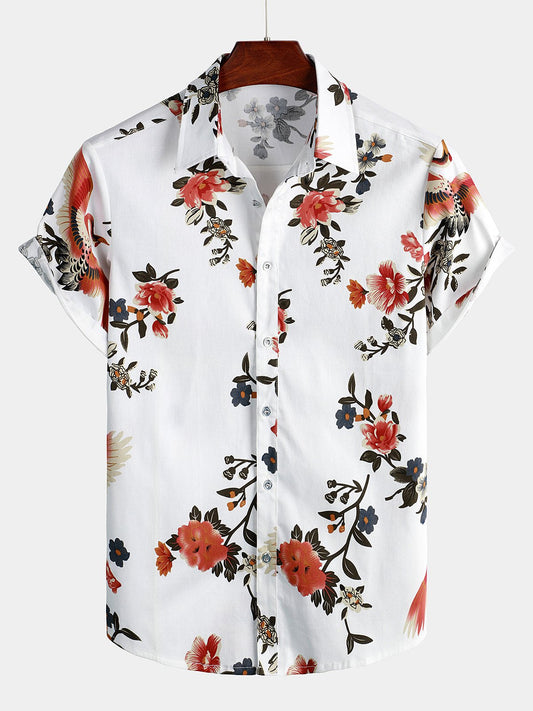 Tropical Hawaiian Casual Shirt for Men