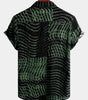 Striped Printed Short Sleeve Shirt for Men