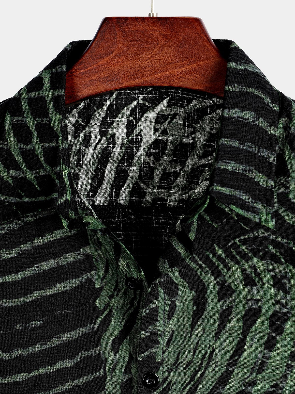 Striped Printed Short Sleeve Shirt for Men