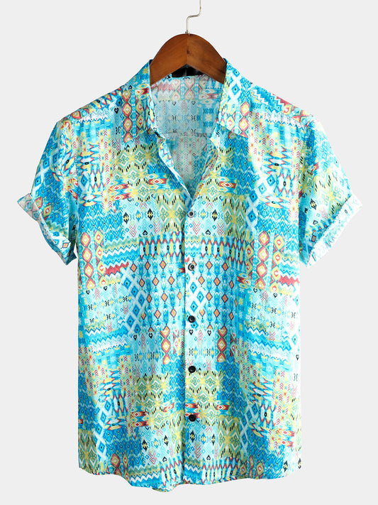Short-Sleeved Cotton Shirts for Men