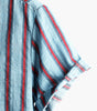 Striped Short-Sleeved Printed Shirt for Men