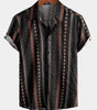 Men's Short Sleeve Retro Cotton Shirts