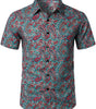 Vintage 70s Cotton Paisley Shirt for Men
