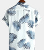 Men's Cotton Hawaiian Floral Button-Up Summer Shirt