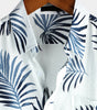 Men's Cotton Hawaiian Floral Button-Up Summer Shirt