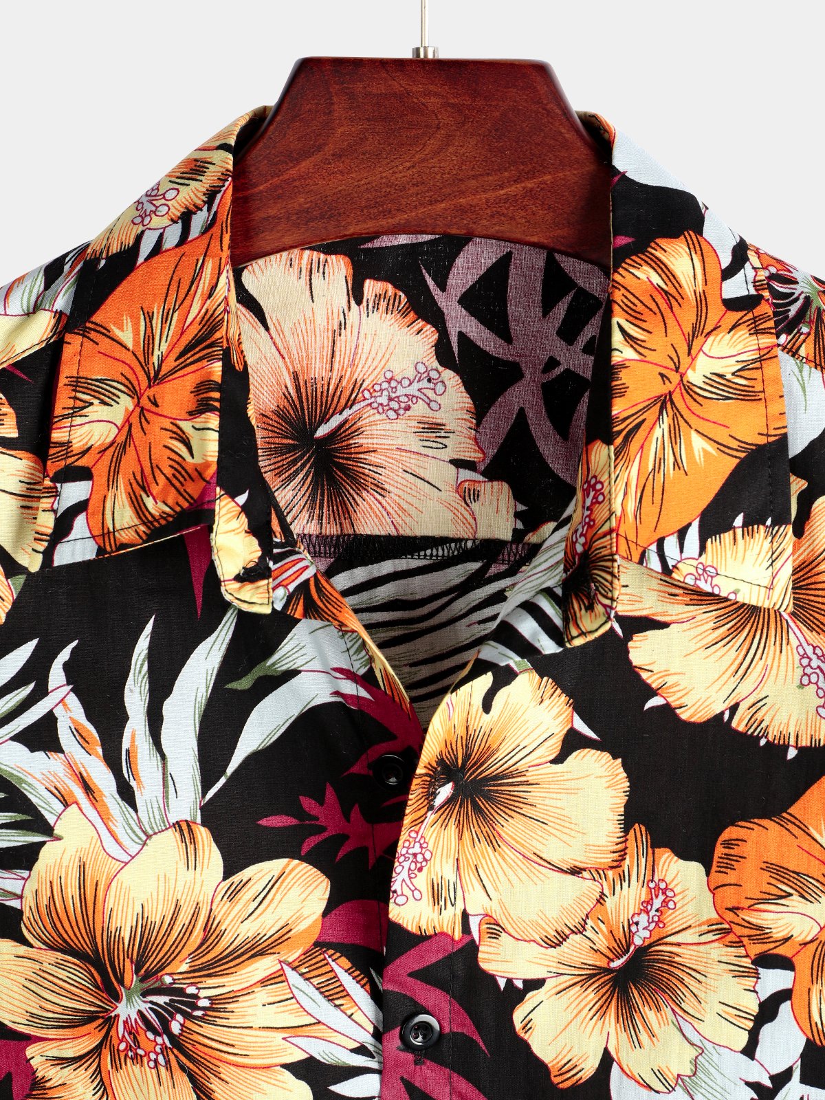 Tropical Hawaiian Floral Cotton Shirt