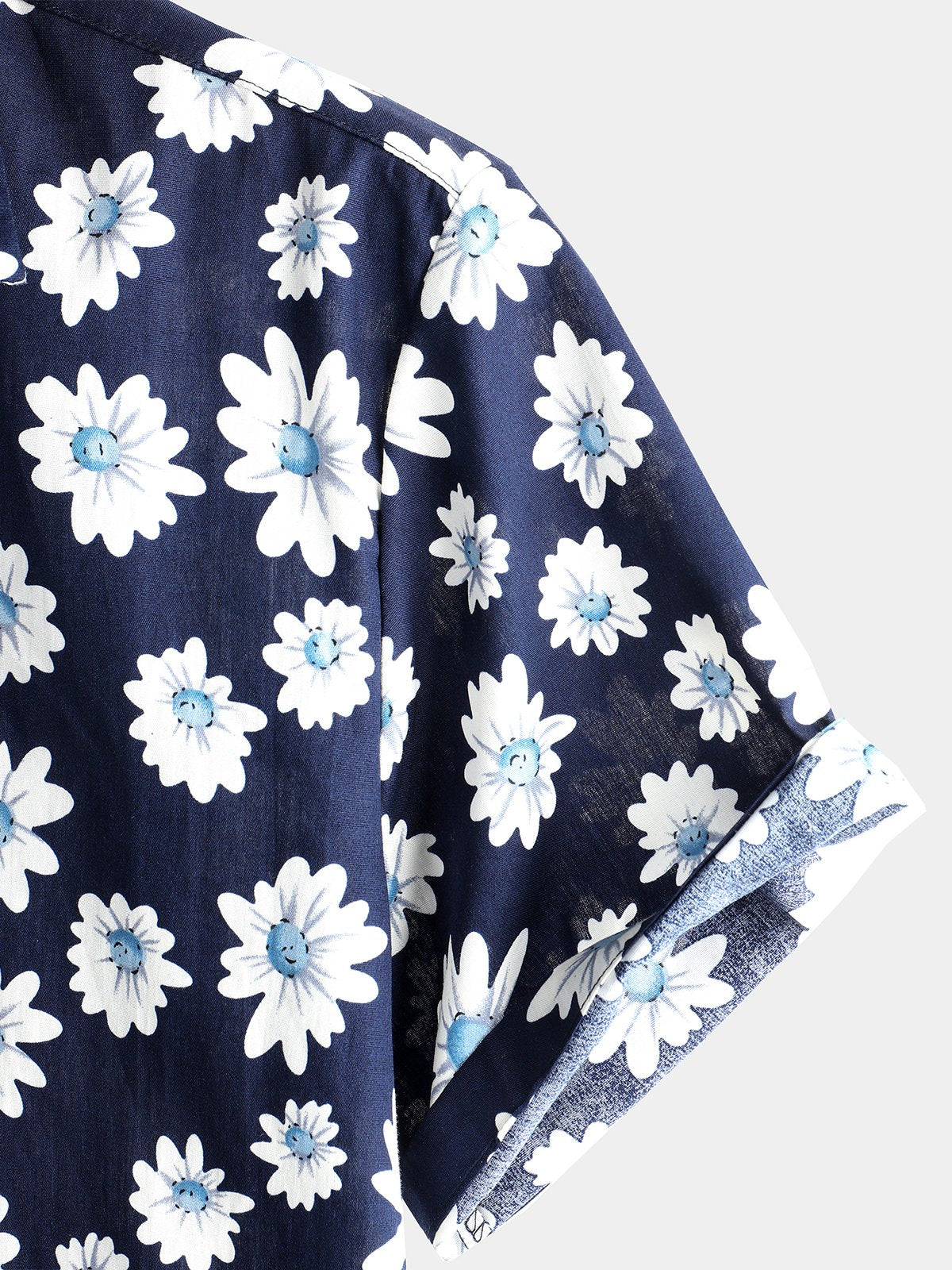 Men's pure cotton shirt with Hawaiian holiday print