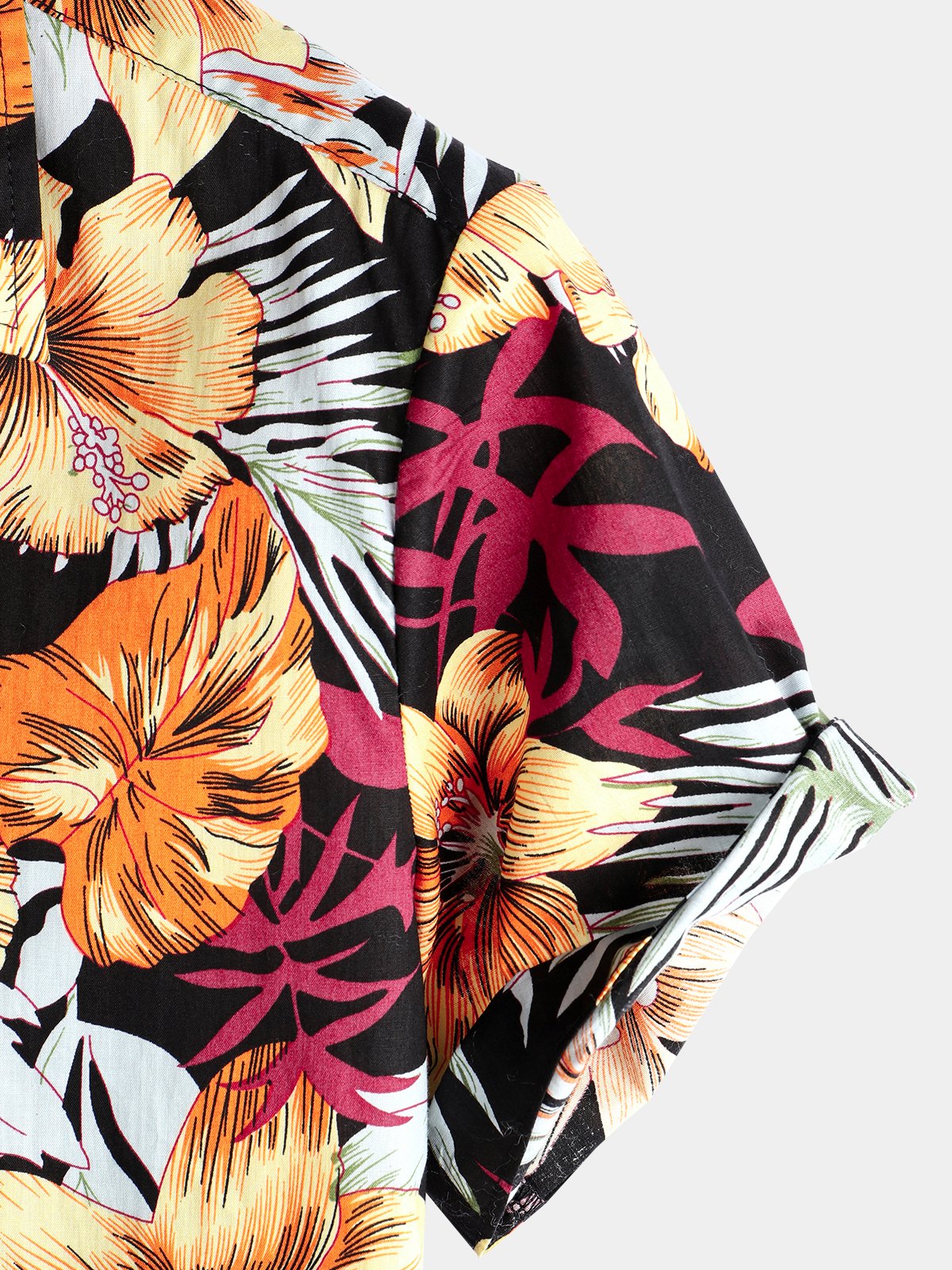 Tropical Hawaiian Floral Cotton Shirt