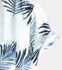 Men's Cotton Hawaiian Floral Button-Up Summer Shirt