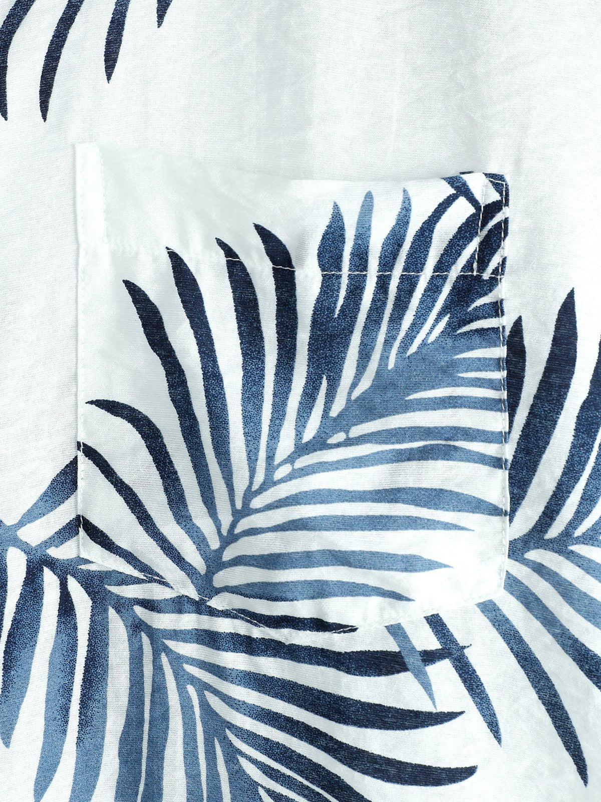 Men's Cotton Hawaiian Floral Button-Up Summer Shirt