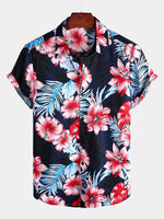 Tropical Hawaiian Floral Cotton Shirt