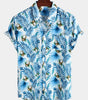 Men's pure cotton Hawaiian print holiday shirt