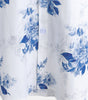 Men's Short Sleeve Blue Floral Print Hawaiian Shirt