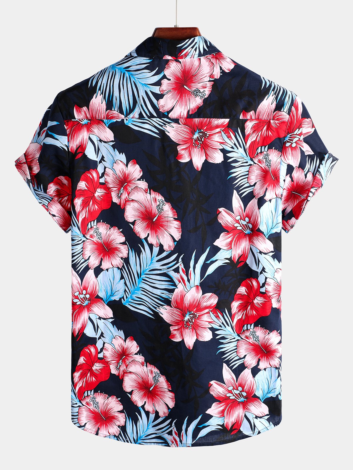 Tropical Hawaiian Floral Cotton Shirt