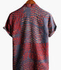 Men's Short Sleeve Striped Printed Shirt
