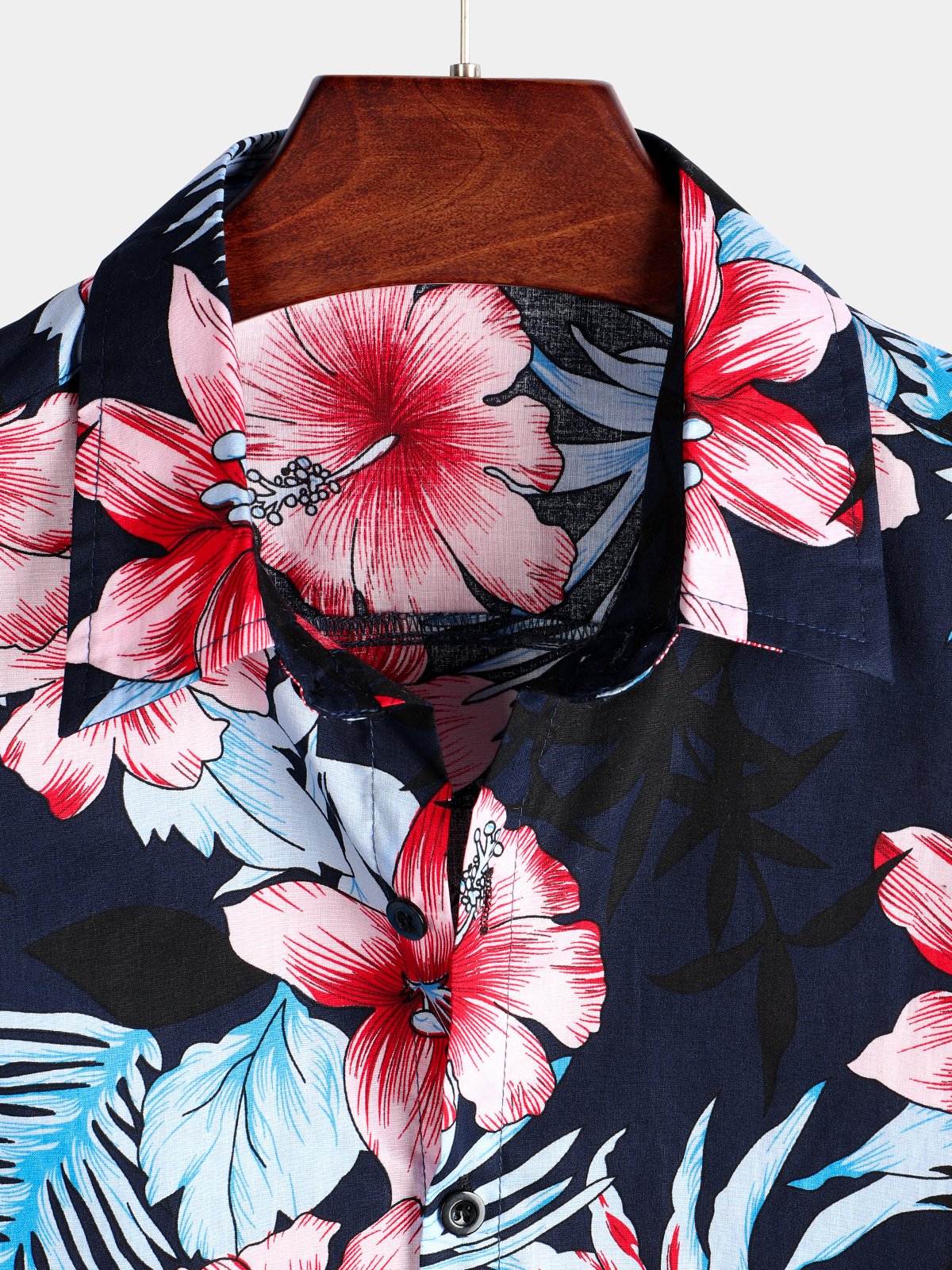 Tropical Hawaiian Floral Cotton Shirt