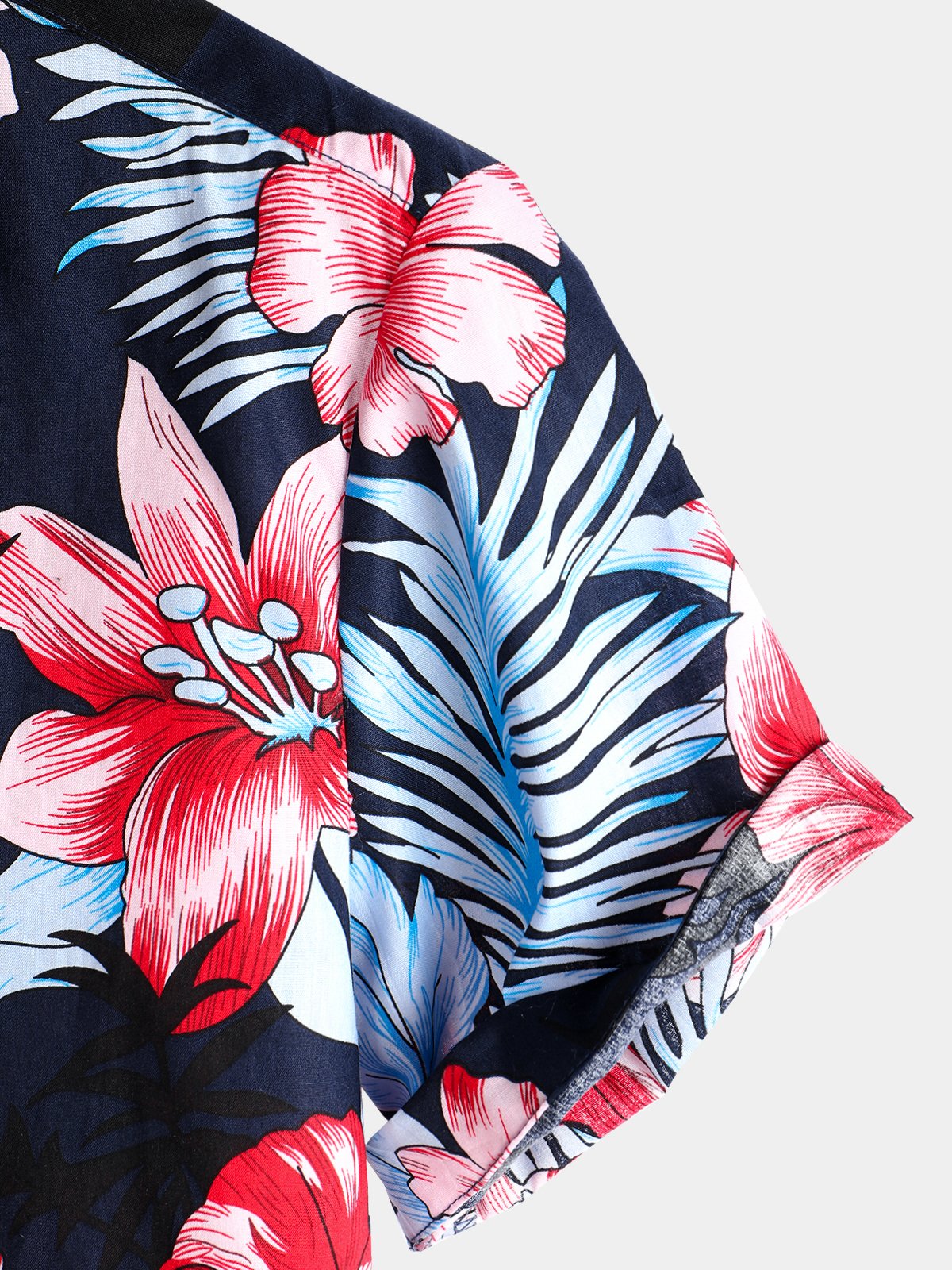 Tropical Hawaiian Floral Cotton Shirt