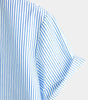 Men's Short Sleeve Striped Breathable Cotton Shirts