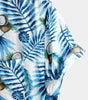 Men's pure cotton Hawaiian print holiday shirt