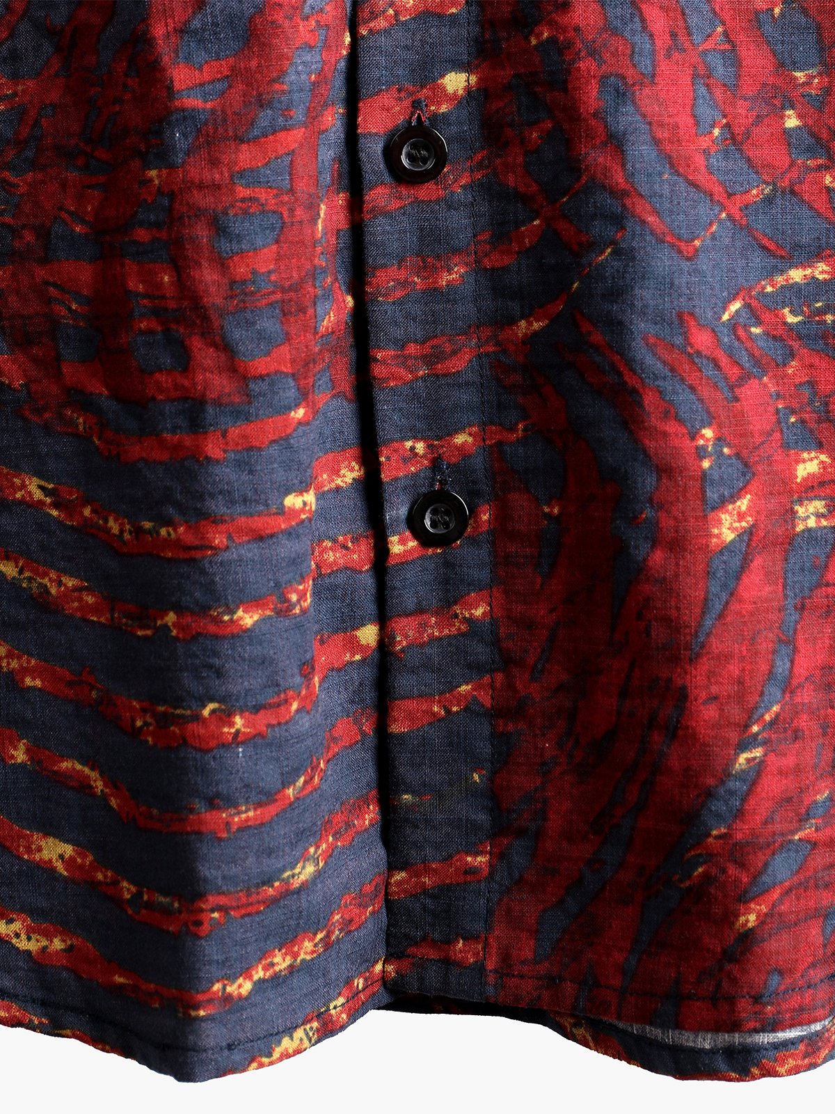Men's Short Sleeve Striped Printed Shirt