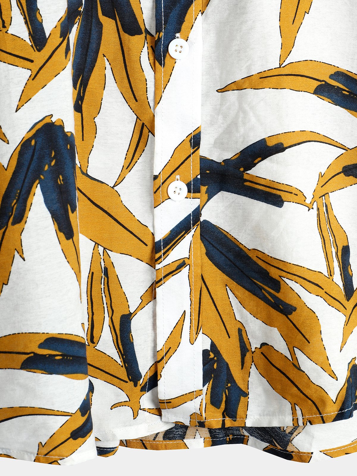Men's pure cotton Hawaiian-style holiday print shirt