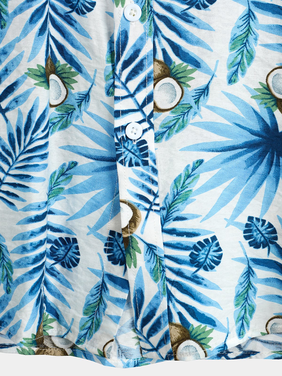 Men's pure cotton Hawaiian print holiday shirt