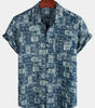Men's Short Sleeve Printed Hawaiian Shirt