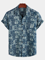 Men's Short Sleeve Printed Hawaiian Shirt