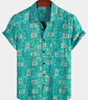 Men's Short Sleeve Printed Hawaiian Shirt