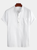 Casual Short Sleeve Holiday Shirt for Men