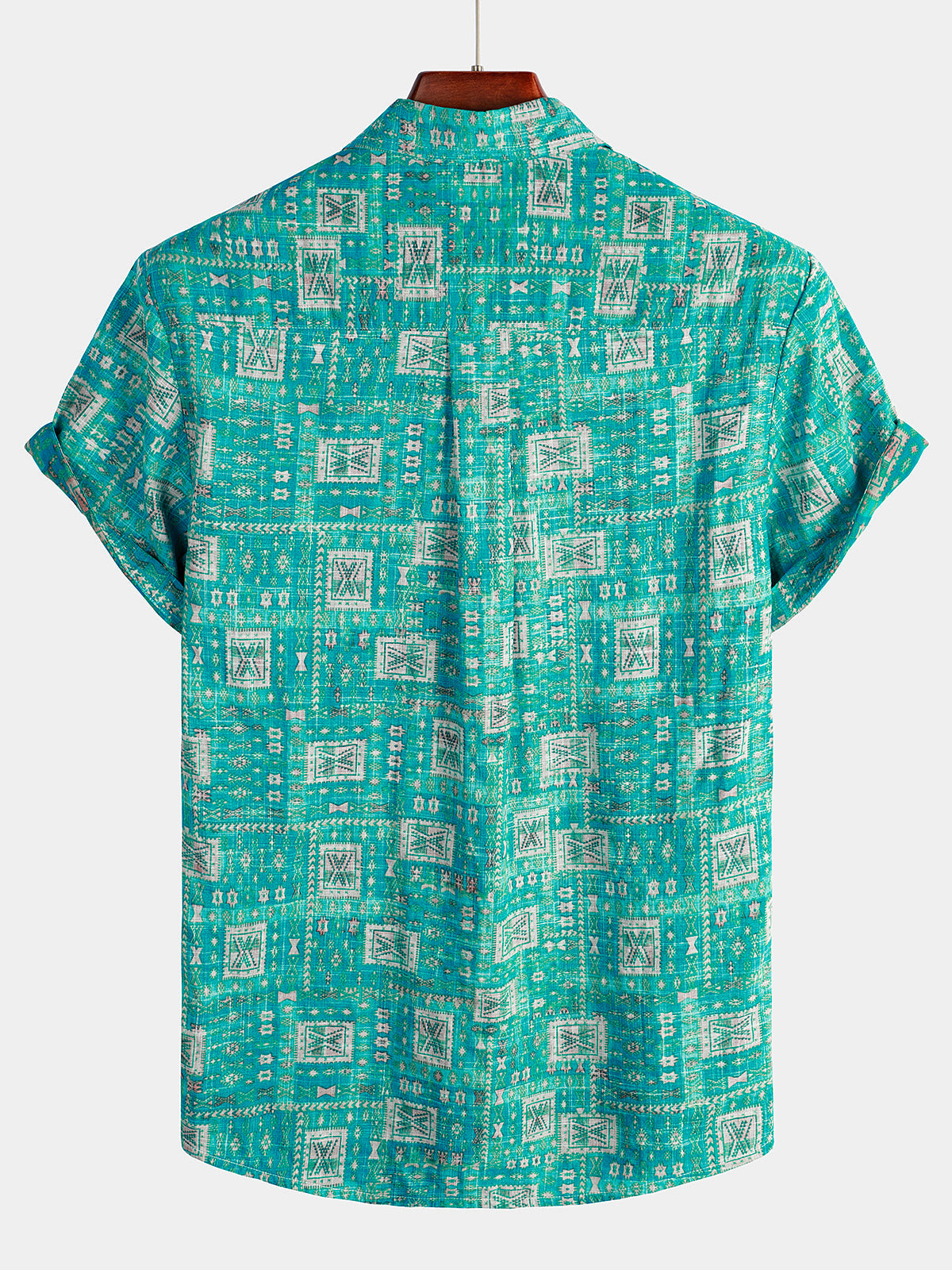 Men's Short Sleeve Printed Hawaiian Shirt