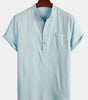 Casual Short Sleeve Holiday Shirt for Men