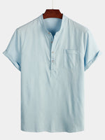 Casual Short Sleeve Holiday Shirt for Men