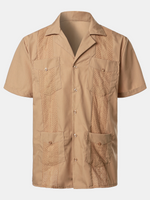 Plain cotton jacquard weave shirt