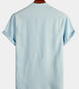 Casual Short Sleeve Holiday Shirt for Men
