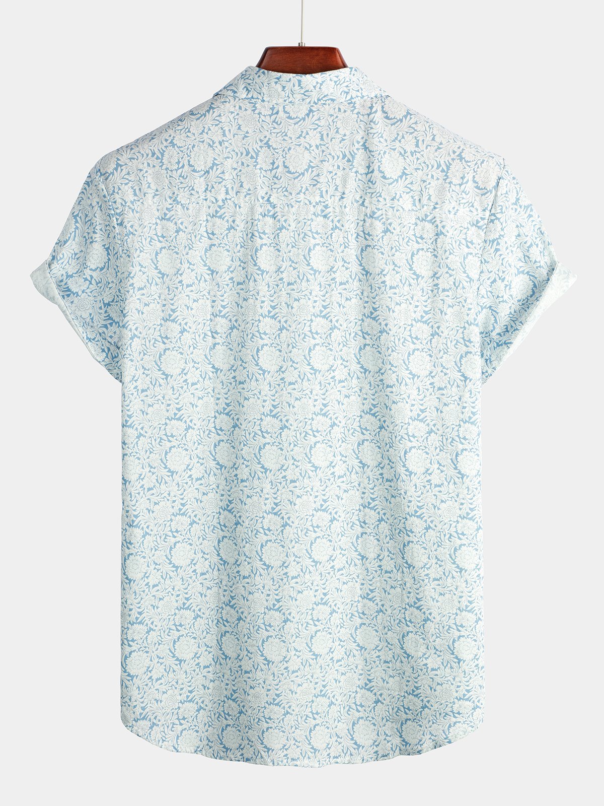 Men's Floral Print Cotton Shirt